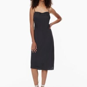 Wilfred Slip Dress Square Neck Black Medium